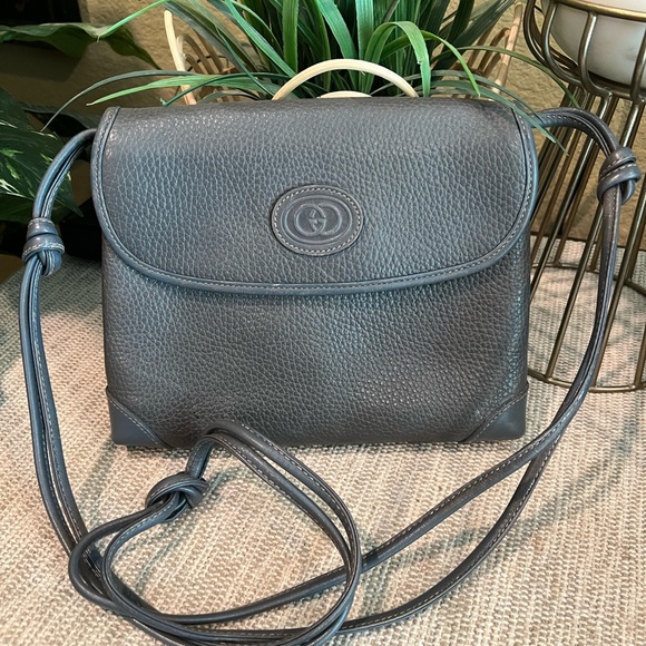 Gucci Handbags - Vintage Gucci grey silver bag shoulder bag purse